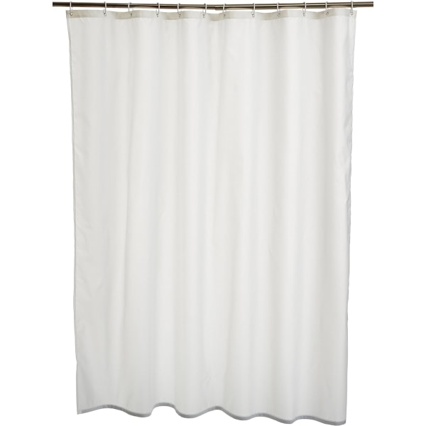 Dusjforheng i stoff - 72 x 72 tommer, for baderom 72''x72'' White
