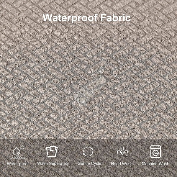 Tuolinpäällinen 2/4 kpl Tuolinpehmusteen päällinen Irrotettava Vedenpitävä Tuolin istuimen päällinen Pestävä Jacquard Joustava Tuolinpäällinen (Ruskea, 4 kpl)