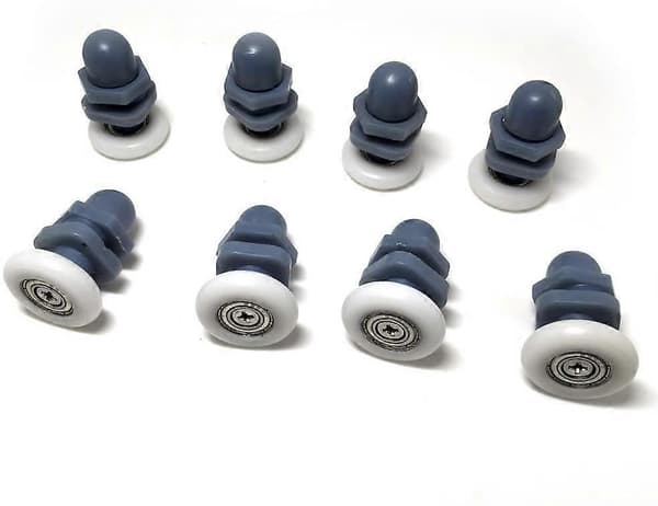 10 stk. Dusjdør Ruller/Hjul/Trinser/Føringer 20mm Diameter