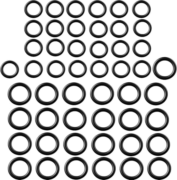 50-pak trykvaske O-ring udskiftning til 1/4\", 3/8\", M22 hurtigkoblinger