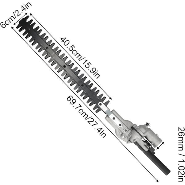 Pensasleikkurit, 26 mm:n johdottomat pensasleikkurilisälaitteet, terälisälaitteet, raivaussahan varaosat