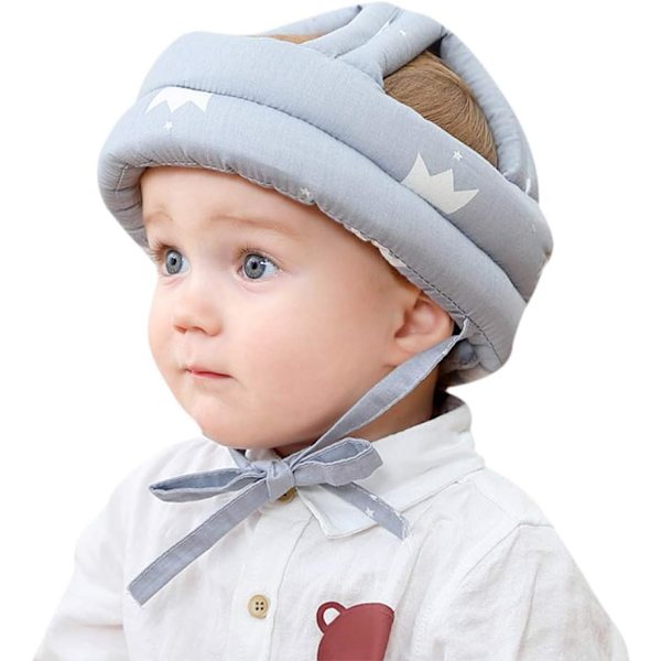 Baby Sikkerhedshjelm Baby Crawling Hjelm Anti-kollisions Beskyttende Hue Justerbar