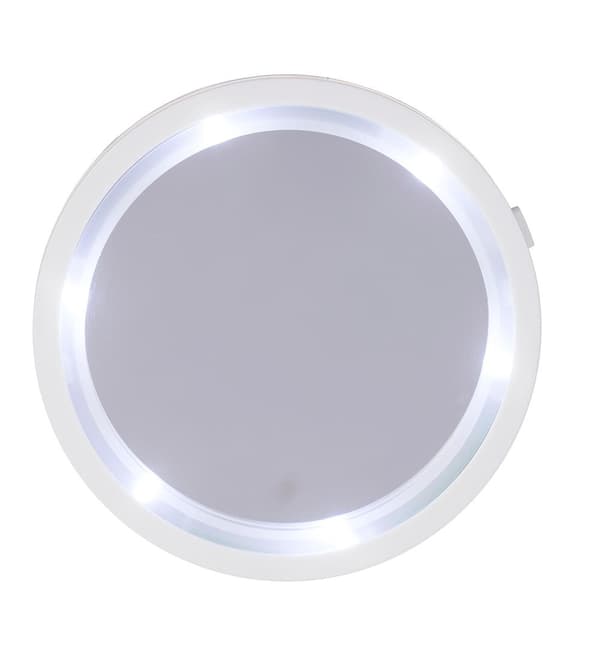 Meikkipeili LED-valolla ja imukupilla - Peili valoilla white