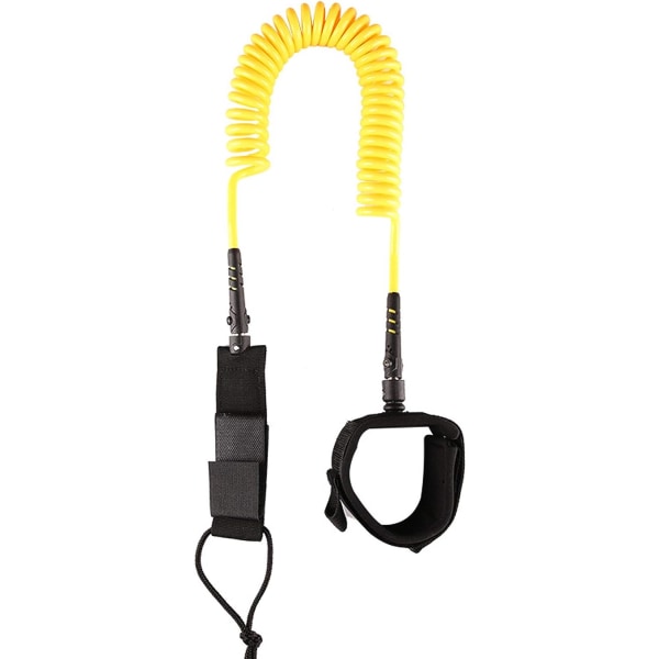 Surf SUP-brettstropp, 7 mm TPU-spiralformet stand up paddle-brett og surfebrettstropper, polstret ankelrem beintau