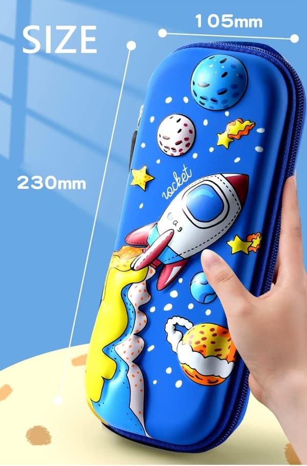 3D penaalikotelo - Suuri pussi pojille ja tytöille