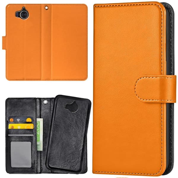 Huawei Y6 (2017) - Plånboksfodral/Fodral Orange