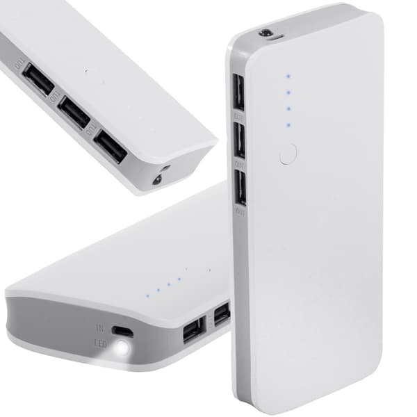 Varavirtalähde 10000 mAh - LED-taskulamppu ja pikalataus