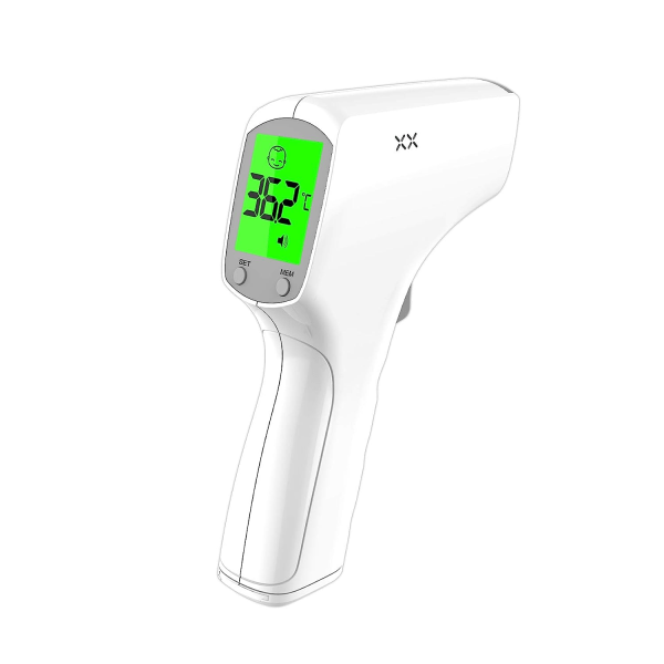 Digital termometer för vuxna barn, infraröd panntermometer, no touch temperaturkontroll med 3 lägen