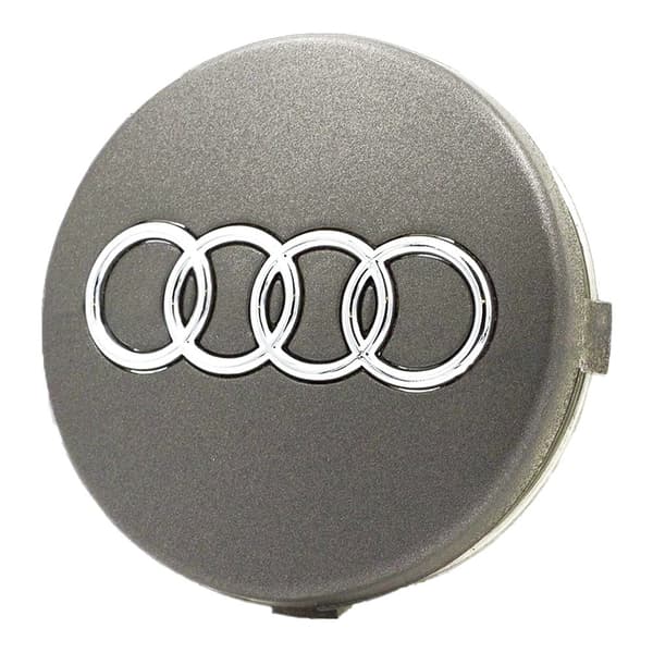 Audi Senterkopper / Hjulnav Bilmerke - 4-pakning Silver 60 mm