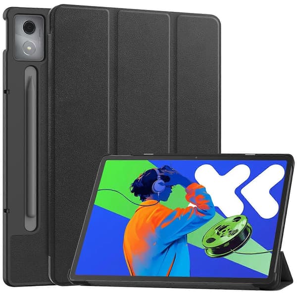 For Lenovo Xiaoxin Pad Pro 12.7 tommer Deksel Anti-Fall Lær Stativ Tablettdeksel
