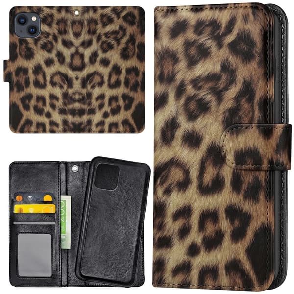 iPhone 14 - Plånboksfodral/Fodral Leopard