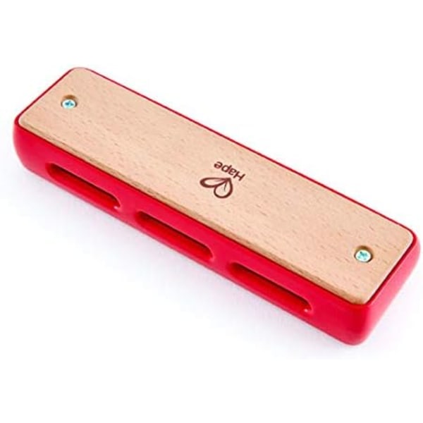 Blues Harmonica | 10-reikäinen puinen soitinlelu lasten pojalle Red 1.7 x 1 x 5.7 inches