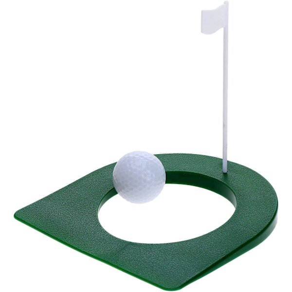 Golf putting kop med flagstang, universel putting kop, indendørs lille putting træning til golfspillere