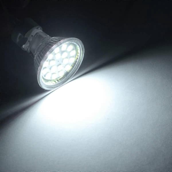 6 st MR11 LED-lampor GU4 Spotlight 3W 18LED Halogen 20W Ej Dimbar Motsvarighet 12V AC/DC (Kallvitt)