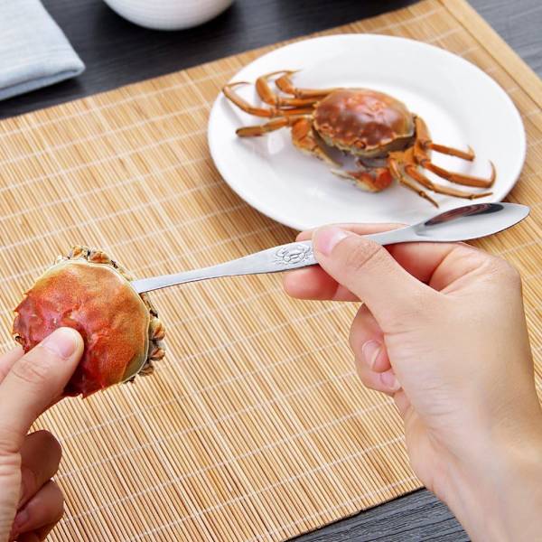 Seafood gafler pluk, krabbe- og hummerplukningsværktøjer rustfrit stål pakke (12 stk.)