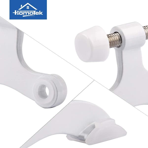 2 stk. hængselsstift sort dørstopper, justerbar deluxe heavy duty dørstopper 2-1/2\"x1-3/4\"
