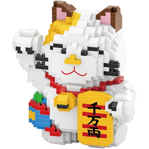 Mikro Byggeklodser Mini Kæledyrs Byggelegetøj Klodser til børn Fortune Cat Model 4569