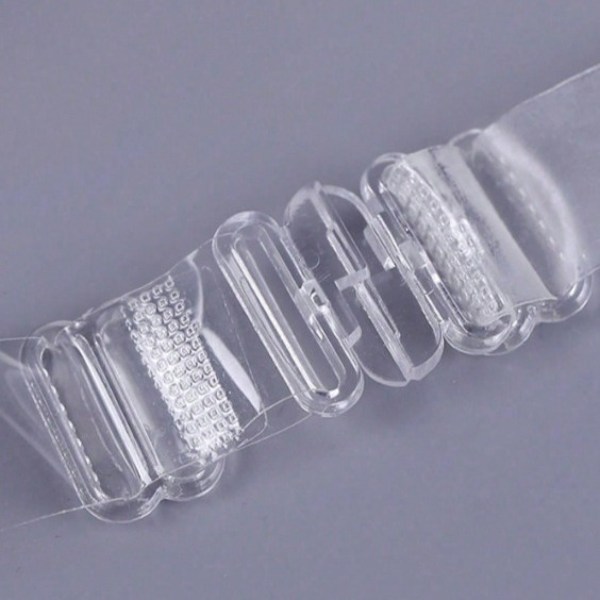 Sexig 3/4-kupa transparent push-up-behå med tunna axelband, osynlig behå 32