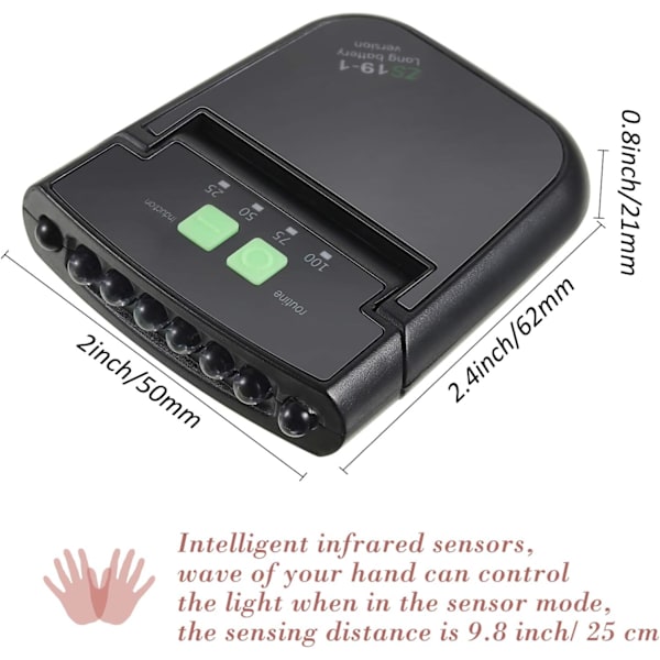 2 stk. LED genopladelige hat lys - USB clip-on kasket lommelygte til fiskeri, camping og håndarbejde