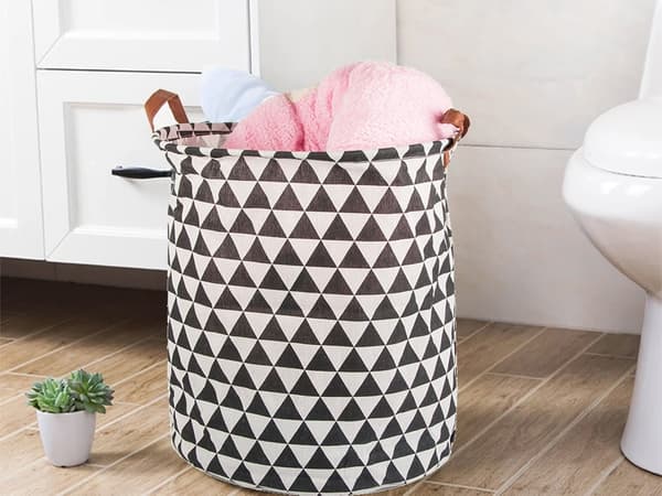 Kokoontaitettava pyykkikori - 45L black