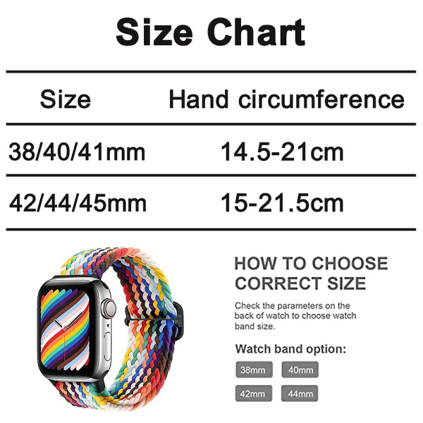 Stretchig rem för Apple Watch-armband, justerbar stretch