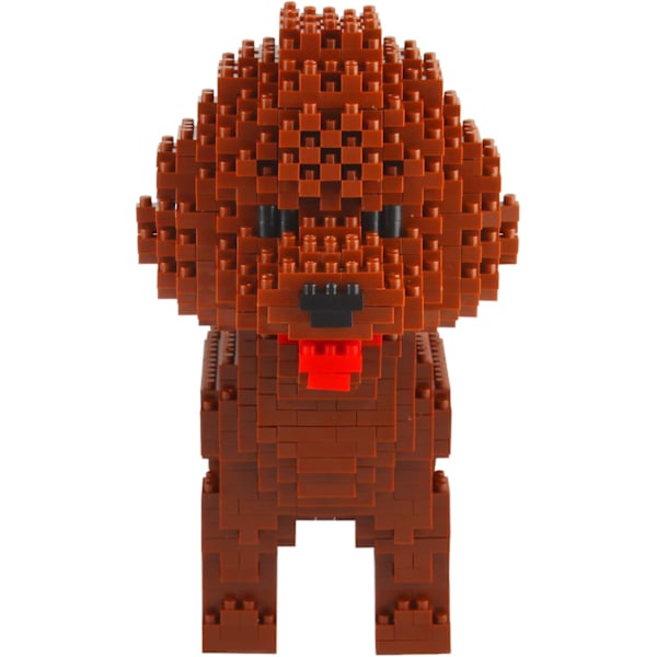 Mikro Byggeklodser Mini Kæledyrs Byggelegetøj Klodser til børn Poodle 6 x 3 x 6 inches