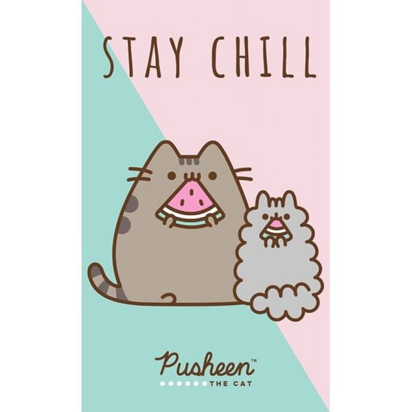 Pusheen Stay Chill håndkle og ansiktshåndkle 30×50 cm