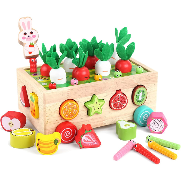 Småbarn Montessori Trä pedagogiska leksaker för baby Flickor Ålder 2 3 4 år gammal