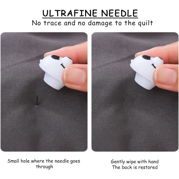 8 stk Panda dynetrekk klips Non-Slip klemme klips sengetøy holder for teppe sengetøy gardin klips fester