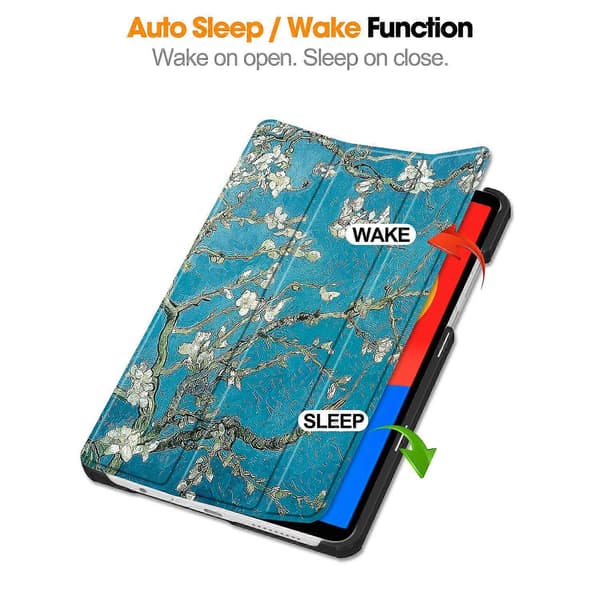 Til Xiaomi Redmi Pad SE Stand Case Mønsterprint Læder Tablet Cover
