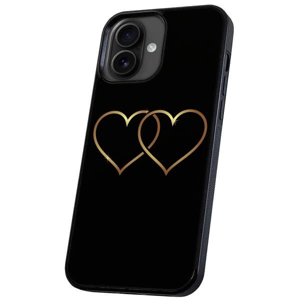 iPhone 16 - Cover/Mobilt cover Dobbelt Hjerter