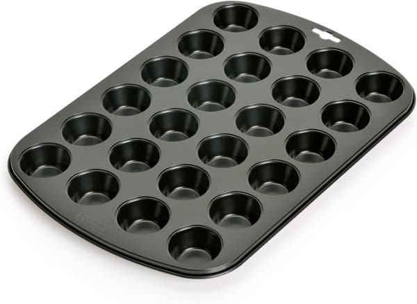 Non-stick premium belagt 24 mini cupcakeform, længde 37,5 cm x bredde 25,5 cm, sort