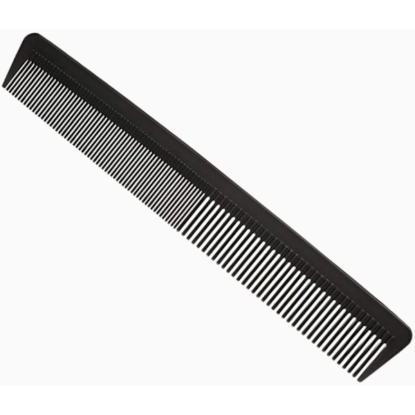 Hårkam, Professionel Frisør Carbon Fiber Kam, Fin og Standard Tand Hårklippekam, Antistatisk Hårkam