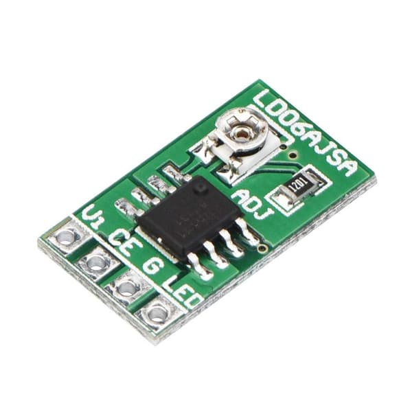 Justerbar strøm LED-driver, DC 3.3V 3.7V 5V LED-driver 30-1500mA konstantstrømsjusterbart modul til LED 18650 Li-ion