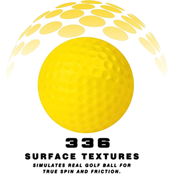 Träningsskum golfbollar 16-pack | Begränsat flygande golfbollar | Real Spin and Feel Training Ball, perfekt för inomhus- och utomhusträning
