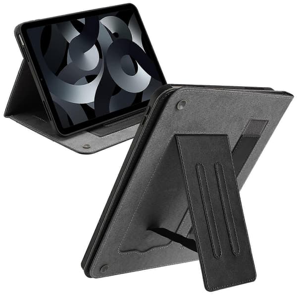 Wallet Case til iPad Air (2022)/(2020) med Auto Vågn/Sov Læder Flip Tablet Cover Ko Læder Tekstur