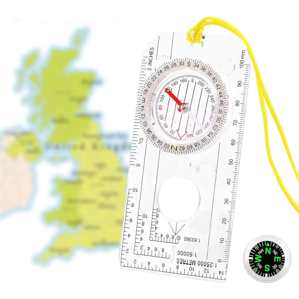 Utforskare Kompass Riktningskompass Navigering Kompassrem och knapp Kompass Fickkompass - Äventyrskartaläsning