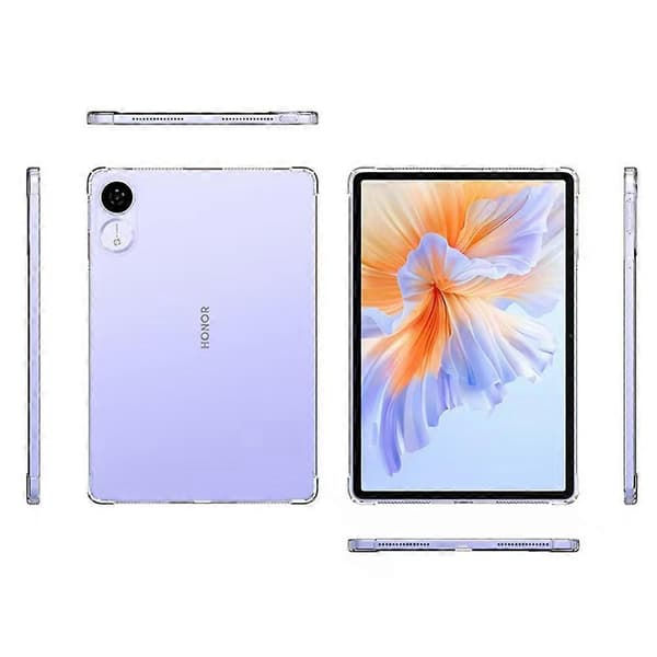 Honor Pad V9 -kotelo, neljä kulmaa, iskunkestävä, kirkas tabletti-TPU-suojus
