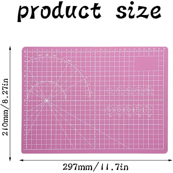 Skjærebrett, symatte, skjæreplater, for stoff, quilting, sying
