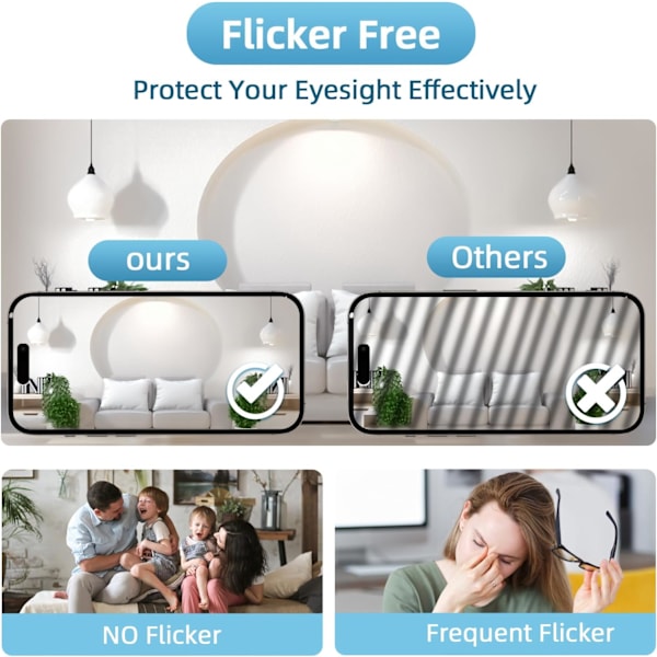 5-pack G24d-3 Glödlampor, 2-stifts PLC-rör 26W, Kalla Vit Ljus, 1200LM, 2U Dubbel Vänd Rör, för Kök, Sovrum, Matrum