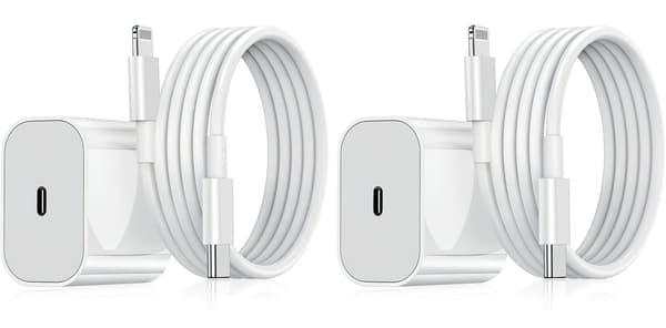 2-pack - Laddare för iPhone - Snabbladdare - Adapter + Kabel 20W 2-Pack iPhone