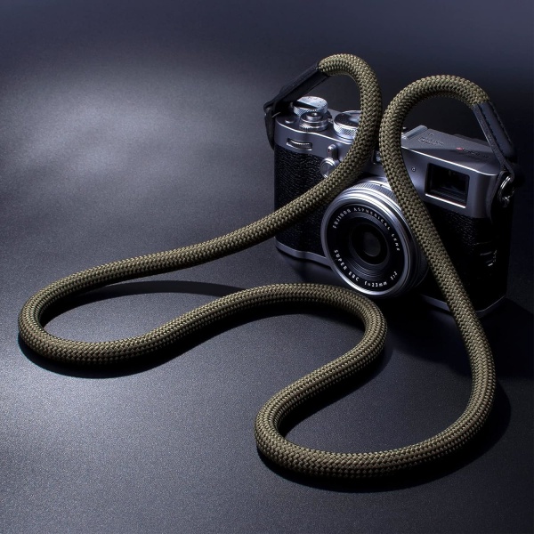 Kamerarem, kompatibel med Canon Nikon Sony Fuji DSLR SLR spegellös kamera (grön)
