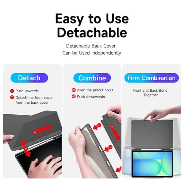 Kompatibelt med Galaxy Tab S10 FE+ Tablet Fodral