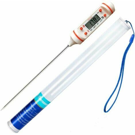 1 st köks termometer universell hushållstermometer köks termometer kött termometer, läsbar 50°C-300°C, °C/°F omkopplingsbar