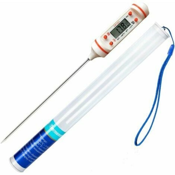 1 stk kjøkkentermometer Universal husholdningstermometer Kjøkkentermometer Kjøtttermometer, Lesbar 50°C-300°C, °C/°F byttbar