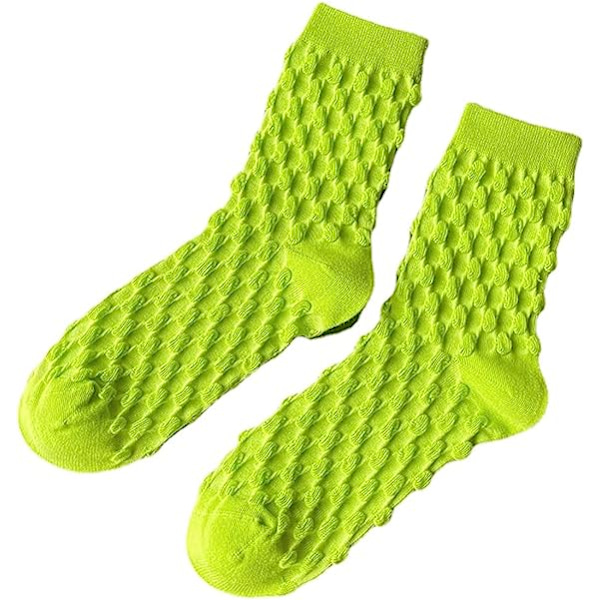2-pack damstrumpor Färgstrumpor Ytterkläder Långa strumpor Candy Color Trendy Unika Bubblor Strumpor Sportstrumpor Idrottsstrumpor