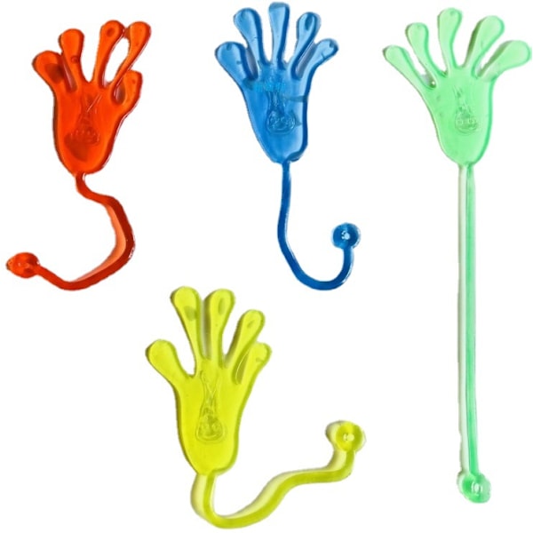 Nostalgiska elastiska töjbara klibbiga handflator klättervägg ventilations leksaker knepiga leksaker kreativa klibbiga små händer klibbiga handflatsleksaker