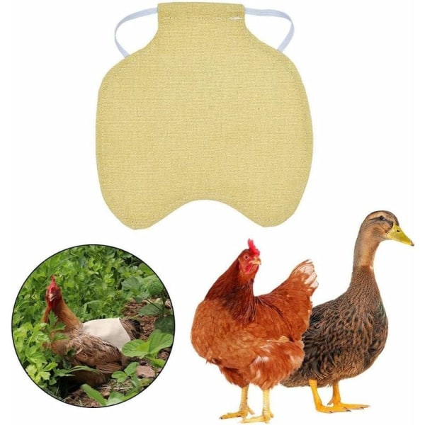 Webbing Single Chicken Förkläde/Sadelväst Duck Wing Protection Standard Chicken Förkläde Kyckling 5 delar - Khaki