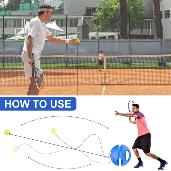 Tennisbollstränare, Portable Tennis Serve Trainer Praktiskt verktyg för tennisträning