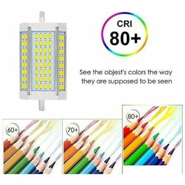 R7S LED 118mm 30W dæmpbar pære, 3200LM, kølig hvid 6000K, 200 graders lysstyrke, R7S 118mm dæmpbar LED-pære til væg-/gulvlampe/spotlight